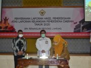 Pemkab Tanggamus Kembali Raih WTP Dari BPK-RI