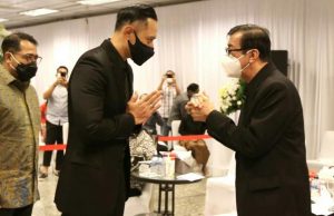 Sampaikan Duka Cita, AHY Melayat Mendiang Isteri Menkumham Yasonna Laoly