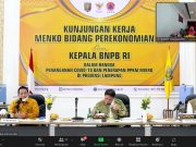 Bupati Tanggamus Hadiri Kunker Menteri Koordinator (Menko) Perekonomian Dan Kepala BNPB