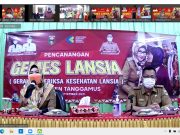 Bupati Tanggamus Hadiri Acara Pencanangan Gemes Lansia (Gerakan Memeriksa Kesehatan Lansia)