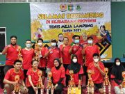 Team Tenis Meja Bandar Lampung Jadi Juara Umum