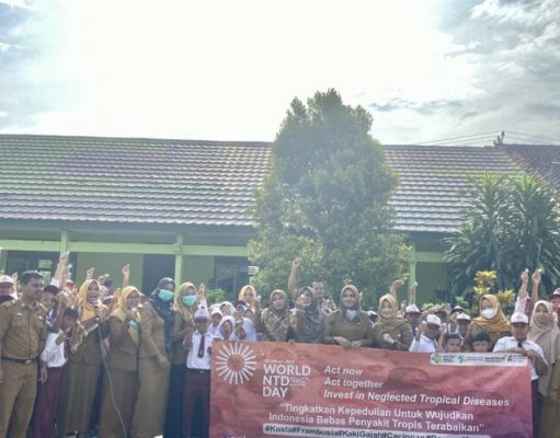 Dinkes Metro Hadiri Acara Kegiatan Minum Obat Cacing Bersama