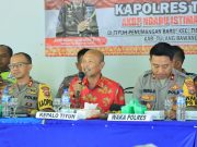 Masyarakat Tiyuh Penumangan Baru Curhat Dengan Kapolres Tubaba