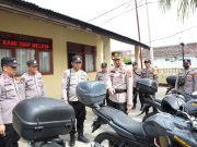 Kapolres Pesisir Barat Pimpin Apel Kendaraan Dinas