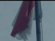 Berkibarnya Sang Saka Merah Putih Yang Robek Di Kantor Pos Panaragan Jaya