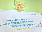 Kadiskes Kota Metro Hadiri Acara Penandatanganan Komitmen Bersama Dan Fakta Integritas Di RSUD Ahmad Yani Metro
