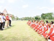 Pj Bupati Semangati Calon Anggota Paskibraka Saat Latihan