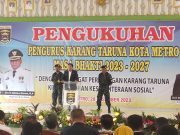 Welly Adi Wantara Kembali p Pimpin Karang Taruna Kota Metro Masa Bhakti 2023 – 2027