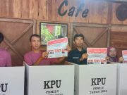 Ketua PWI Kota Metro Gunakan Hak Pilihnya