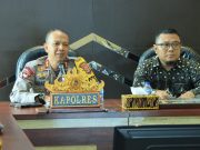 Kapolres Tubaba dan KPU Tubaba Rapat Koordinasi Persiapan Rekapitulasi Tingkat Kabupaten