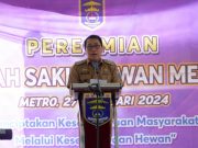 Wali Kota Metro Apresiasi DKP3 Atas Kegiatan Peresmian Rumah Sakit Hewan Di Kota Metro