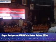 DPRD Metro Gelar Paripurna Penyampaian LKPJ Tahun 2023