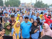 Ribuan Warga Metro Senam Sehat Bersama Mirza-Jihan