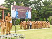 Perdana Pimpin Apel, Wabup Nadirsyah Tegaskan Disiplin dan Kerjasama ASN membangun Tubaba