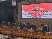 Wali Kota Metro Hadiri Rapat Paripurna Tentang Rekomendasi LKPJ Walikota Metro TA 2024