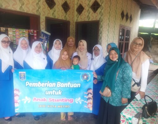 IKWI Metro Berikan Bantuan Pada 10 Anak Stunting di Kecamatan Metro Pusat