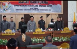 Dewan Perwakilan Rakyat Daerah Tulang Bawang Barat Sahkan Raperda APBD 2026