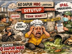 Terjadi Ketidak Sesuaian Harga Menu,dan Berbagai Permasalahan,60 Dapur SPPG di Lampung di Tutup