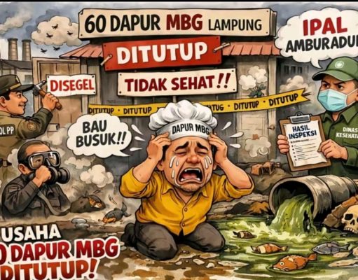 Terjadi Ketidak Sesuaian Harga Menu,dan Berbagai Permasalahan,60 Dapur SPPG di Lampung di Tutup