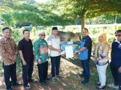 Insan Pers Terima Dua Ekor Sapi Qurban dari Pemkab Tubaba