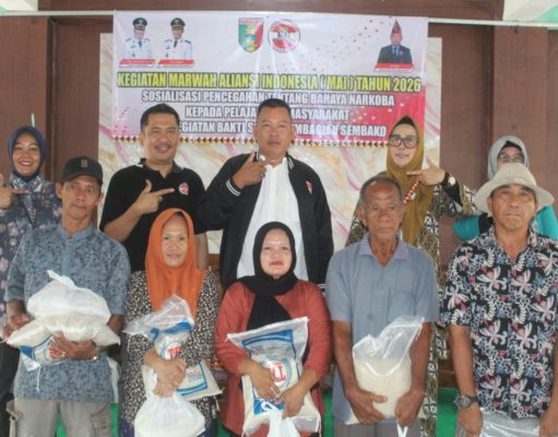 Marwah Aliansi Indonesia (MAI) Gelar Sosialisasi, Edukasi Tentang Bahaya Narkoba Dan Pembagian Sembako