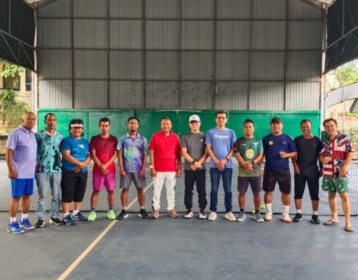Ketua PWI Lampung Optimis Dapatkan Mendali Emas Di Cabor Tenis Lapangan