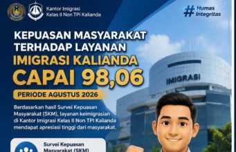 Kepuasan Masyarakat terhadap Imigrasi Kalianda Capai 98,06, Kakanim Deddy: Motivasi untuk Terus Berbenah