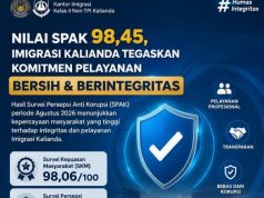 Nilai SPAK 98,45, Imigrasi Kalianda Tegaskan Komitmen Pelayanan Bersih dan Berintegritas